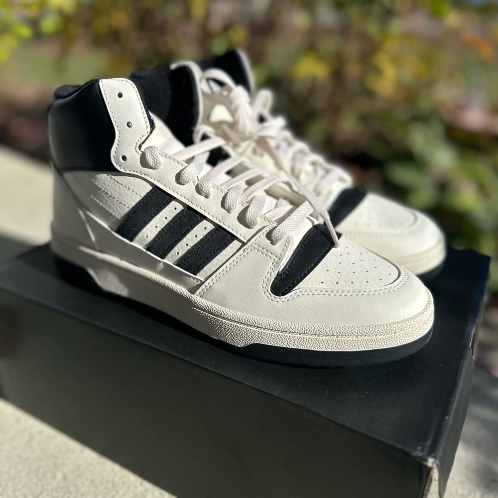 Adidas Break Start Mid W Black and White Sneakers